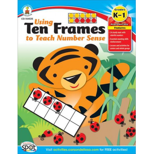 Using Ten Frames to Teach Number Sense, Grades K - 1