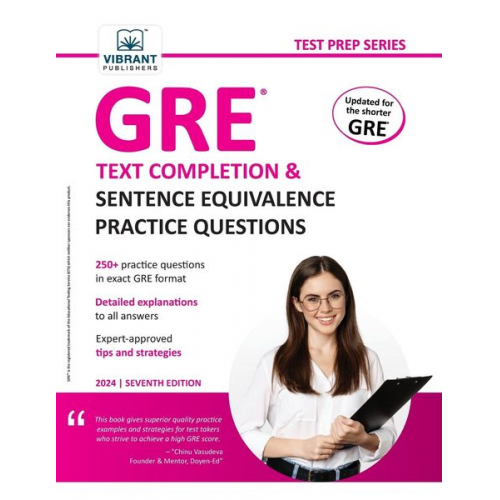 Vibrant Publishers - GRE Text Completion and Sentence Equivalence Practice Questions