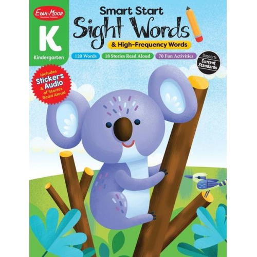 Educational Publishers Evan-Moor - Smart Start: Sight Words & High-Frequency Words, Kindergarten Workbook