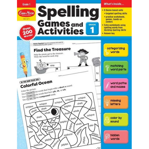 Educational Publishers Evan-Moor - Spelling Games and Activities, Grade 1 Teacher Resource