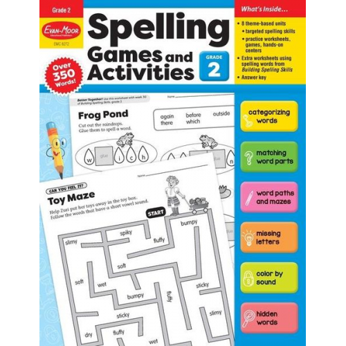 Educational Publishers Evan-Moor - Spelling Games and Activities, Grade 2 Teacher Resource