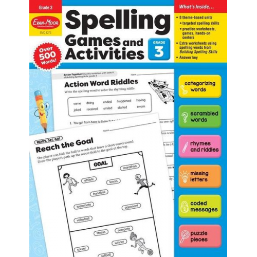 Educational Publishers Evan-Moor - Spelling Games and Activities, Grade 3 Teacher Resource