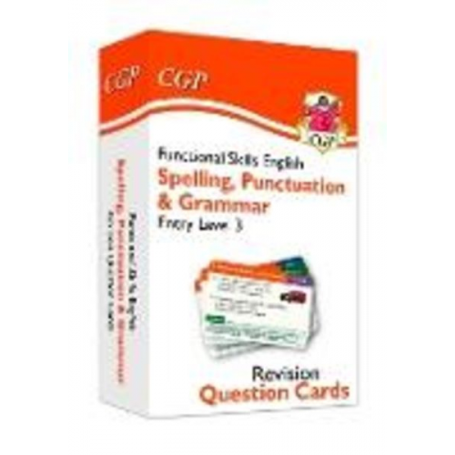 Cgp Books - Functional Skills English Revision Question Cards: Spelling, Punctuation & Grammar Entry Level 3