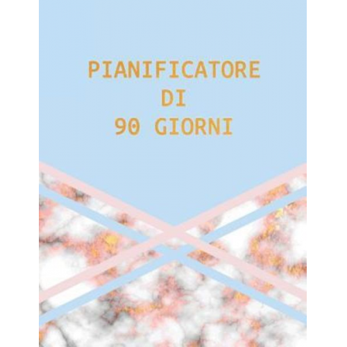 Palode Bode - Pianificatore Di 90 Giorni: Marmo Blu Rosa E Oro - Agenda Di 3 Mesi Con Calendario 2019 - Organizzatore Di Programmi Mensili - 12 Settimane