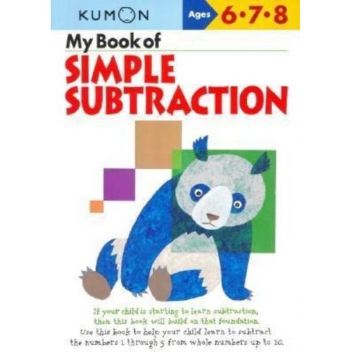 Kumon - Kumon My Book of Simple Subtraction