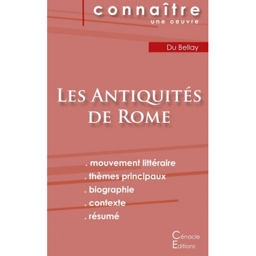 Joachim du Bellay - Fiche de lecture Les Antiquités de Joachim du Bellay (Analyse littéraire de référence et résumé complet)