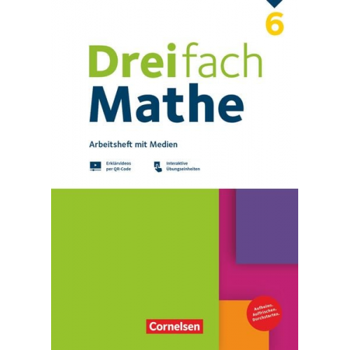 Dreifach Mathe 6. Schuljahr - Zu allen Ausgaben - Arbeitsheft mit Medien und Lösungen