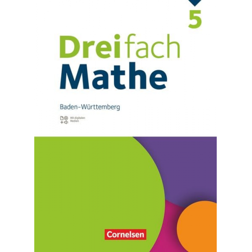 Yvonne Jasmin Stricker Tim Kaste Alexander Lauer Carmen Otte Annika Neugebauer - Dreifach Mathe 5. Schuljahr. Baden-Württemberg - Schulbuch - Mit digitalen Hilfen, Erklärfilmen und Wortvertonungen