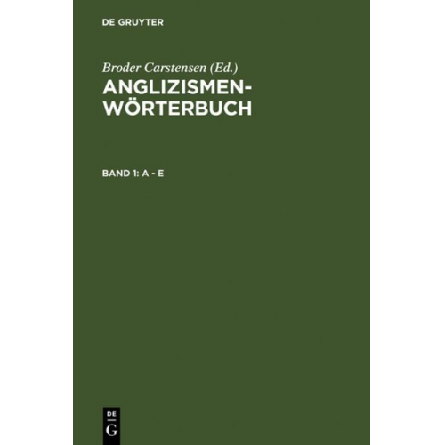 Anglizismen-Wörterbuch / A - E
