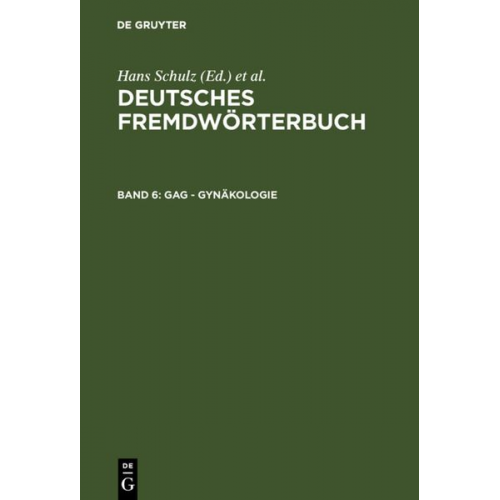 Deutsches Fremdwörterbuch / Gag - Gynäkologie