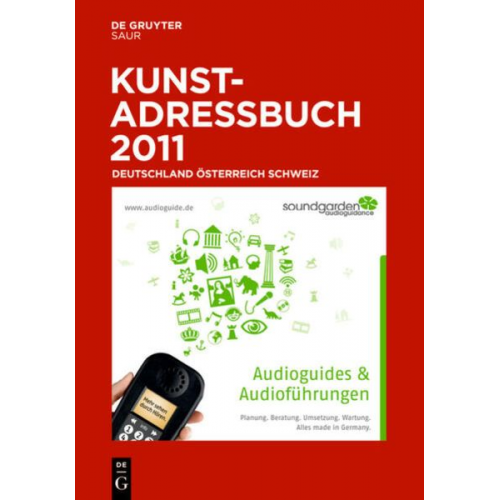 Kunstadressbuch Deutschland, Österreich, Schweiz 2011