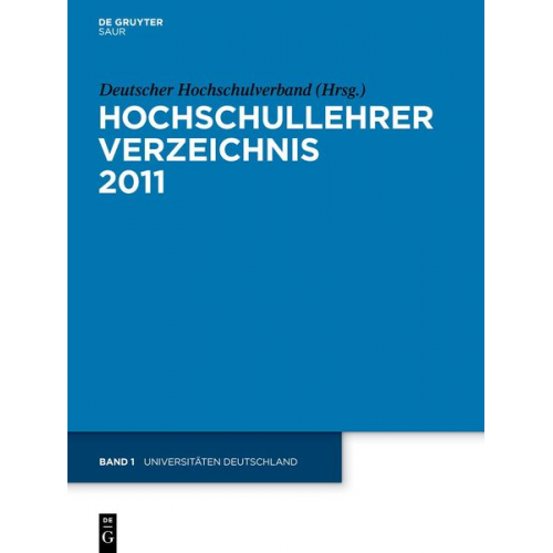 Hochschullehrer Verzeichnis / Universitäten Deutschland