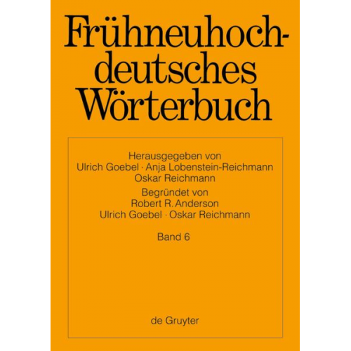 Ulrich Goebel - Frühneuhochdeutsches Wörterbuch / g - glutzen