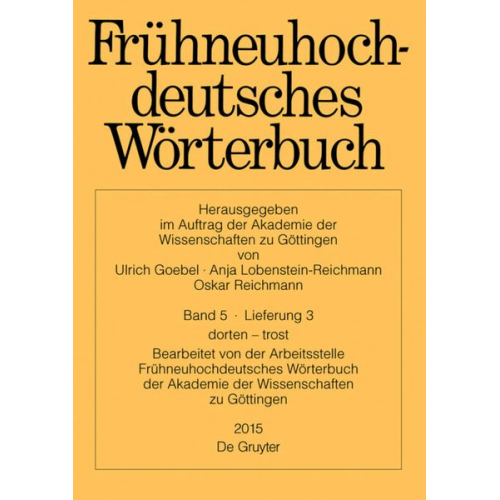 Akademie der Wissenschaften - Frühneuhochdeutsches Wörterbuch / dorten – trost