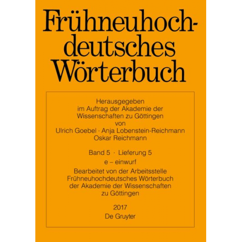 Frühneuhochdeutsches Wörterbuch / e – einwurf