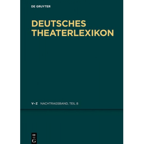 Deutsches Theater-Lexikon / V - Z