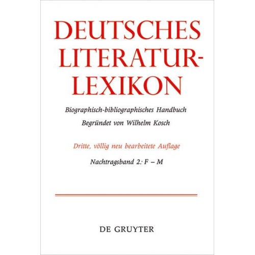 Deutsches Literatur-Lexikon / F – M