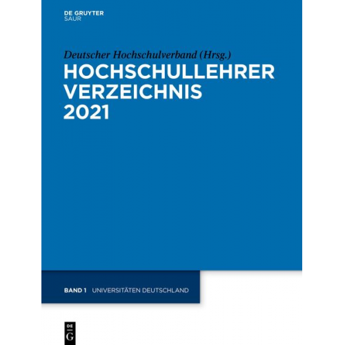 Hochschullehrer Verzeichnis / Universitäten Deutschland