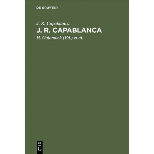 J. R. Capablanca - J. R. Capablanca