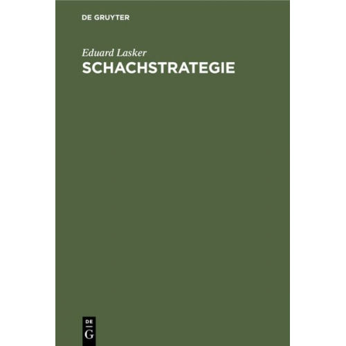 Eduard Lasker - Schachstrategie