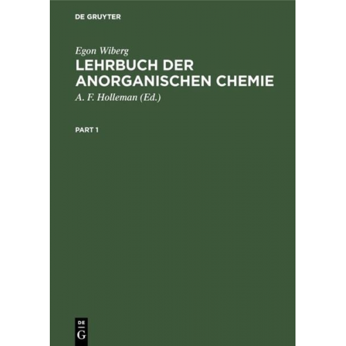 Egon Wiberg - Lehrbuch der anorganischen Chemie