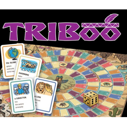 Triboo / Gamebox mit 132 Karten, Spielplan + Download