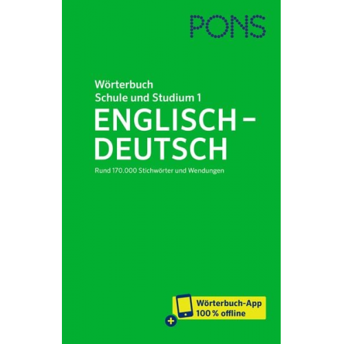 PONS Wörterbuch für Schule und Studium Englisch, Band 1 Englisch-Deutsch