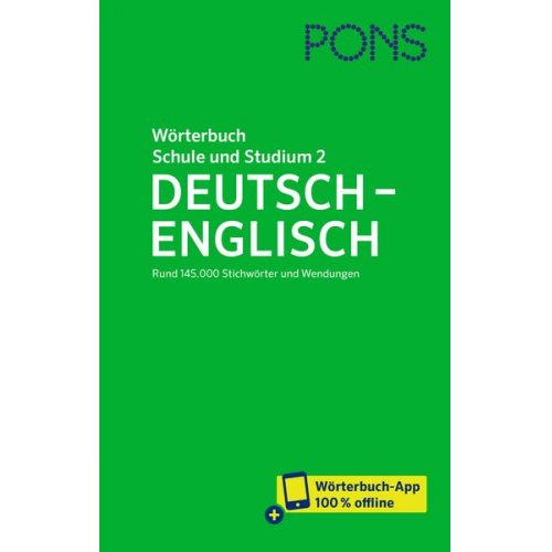 PONS Wörterbuch für Schule und Studium Englisch, Band 2 Deutsch-Englisch