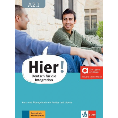 Hier! A2.1 - Hybride Ausgabe allango. Kurs- und Übungsbuch mit Audios und Videos inklusive Lizenzschlüssel allango (24 Monate)