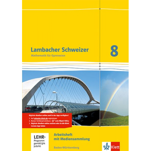 Lambacher Schweizer. 8. Schuljahr. Arbeitsheft mit Lösungsheft und Lernsoftware. Baden-Württemberg