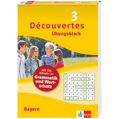 Découvertes 3 Bayern (ab 2017) Übungsblock zum Schulbuch, 3. Lernjahr