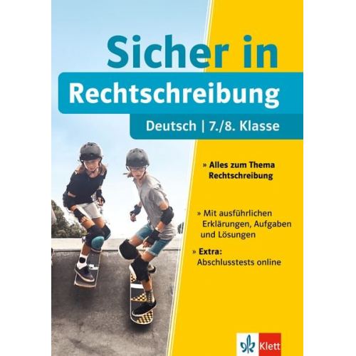 Klett Sicher in Deutsch Rechtschreibung 7./8. Klasse