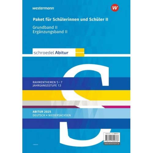 Karin Cohrs Jan J. Bakker Peter Bekes Julian Eilmann Falk Freyberg - Schroedel Abitur. Deutsch. Schülerpaket II zum Abitur 2025. Für Niedersachsen