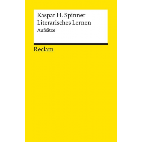 Kaspar H. Spinner - Literarisches Lernen