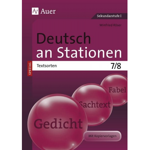 Winfried Röser - Deutsch an Stationen SPEZIAL Textsorten 7-8