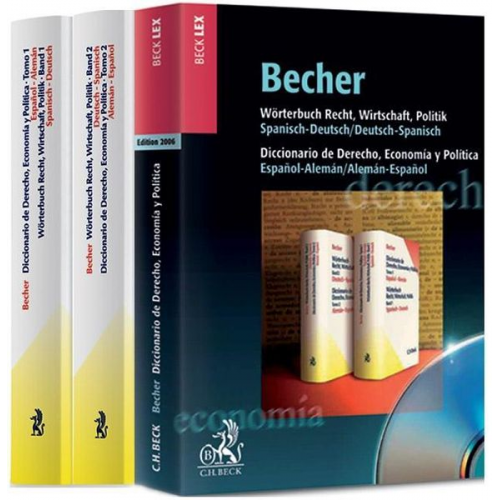 Beatriz Alfonso Corinna Schlüter-Ellner H. J. Becher - Wörterbuch Recht, Wirtschaft, Politik Kombipaket Buch und CD-ROM Edition 2007