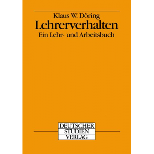 Klaus W. Döring - Lehrerverhalten