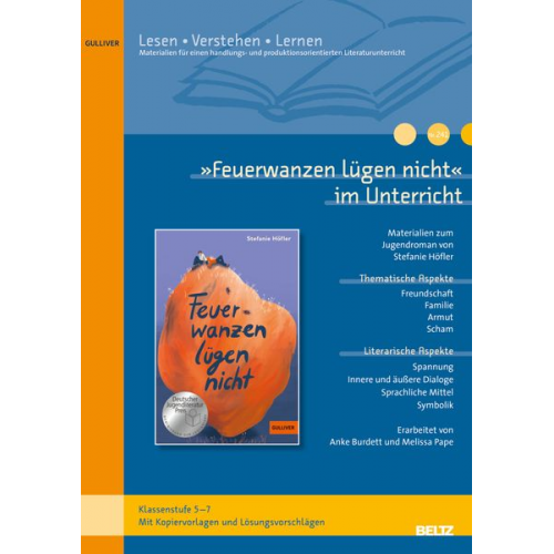 Melissa Pape Anke Burdett - Feuerwanzen lügen nicht' im Unterricht