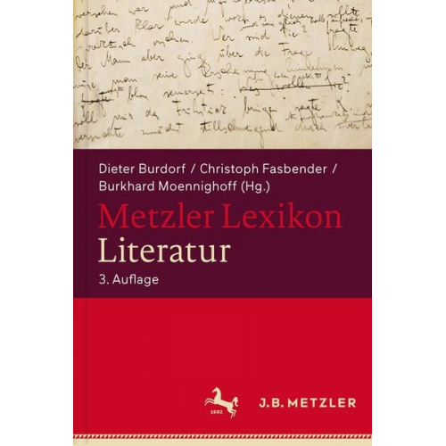 Günther Schweikle Irmgard Schweikle - Metzler Lexikon Literatur