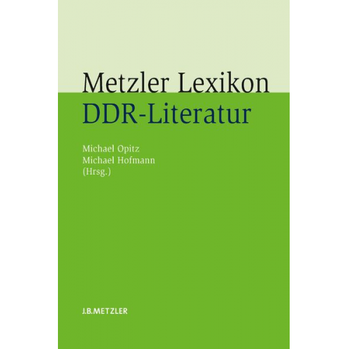 Julian Kanning - Metzler Lexikon DDR-Literatur