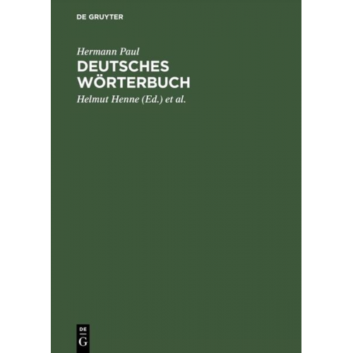 Hermann Paul - Deutsches Wörterbuch