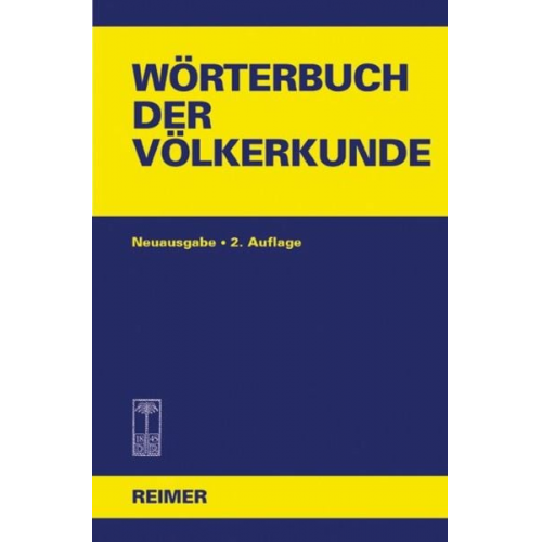 Walter Hirschberg - Wörterbuch der Völkerkunde