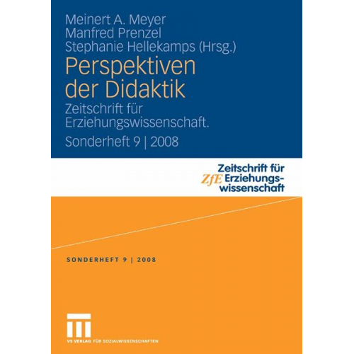 Meinert A. Meyer Manfred Prenzel Stephanie Hellekamps - Perspektiven der Didaktik