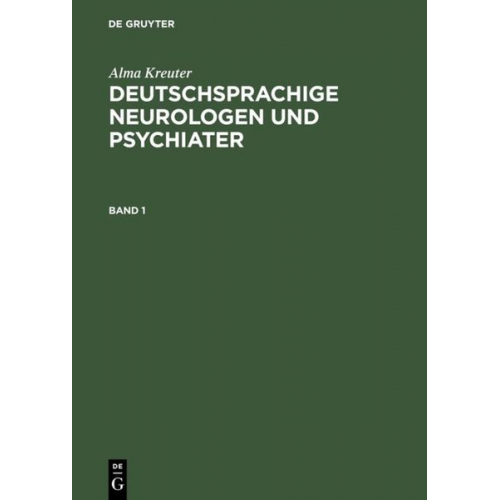 Alma Kreuter - Deutschsprachige Neurologen und Psychiater