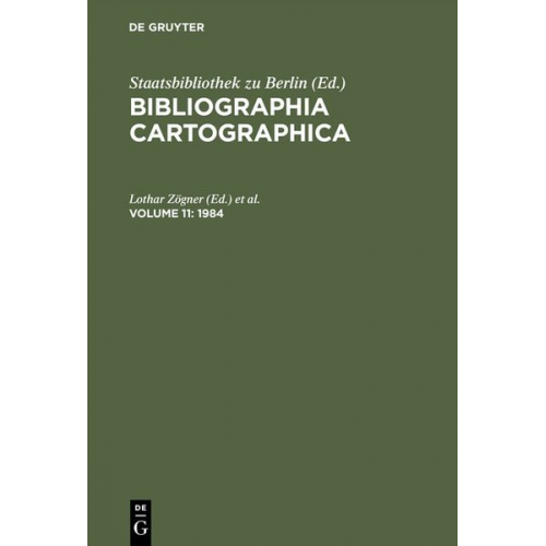 Bibliographia Cartographica / 1984