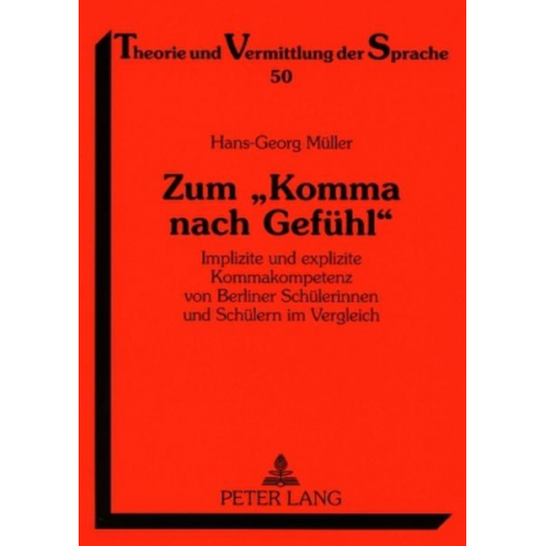 Hans-Georg Müller - Zum «Komma nach Gefühl»