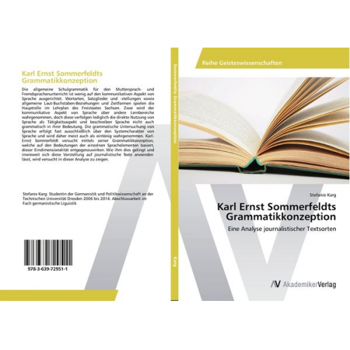 Stefanie Karg - Karl Ernst Sommerfeldts Grammatikkonzeption