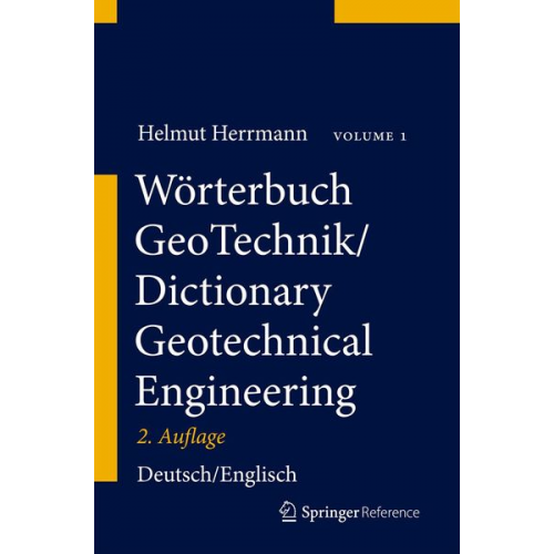 Helmut Herrmann Herbert Bucksch - Wörterbuch GeoTechnik/Dictionary Geotechnical Engineering