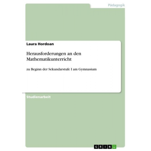 Laura Hordoan - Herausforderungen an den Mathematikunterricht