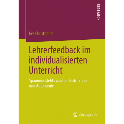 Eva Christophel - Lehrerfeedback im individualisierten Unterricht